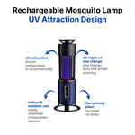 Mosquito Trap Lamp UV LED Rechargeable Cordless