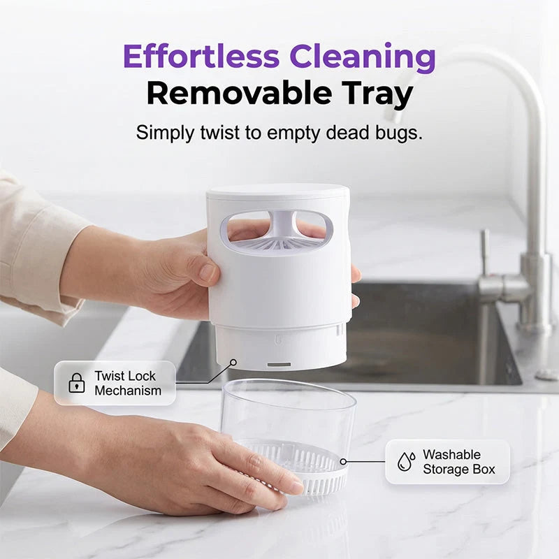 Mosquito Trap USB-Powered Whisper-Quiet Cyclone Fan Chemical-Free