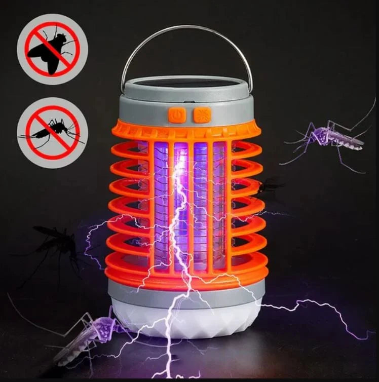 Mosquito Zapper Lamp Solar & USB Rechargeable Portable