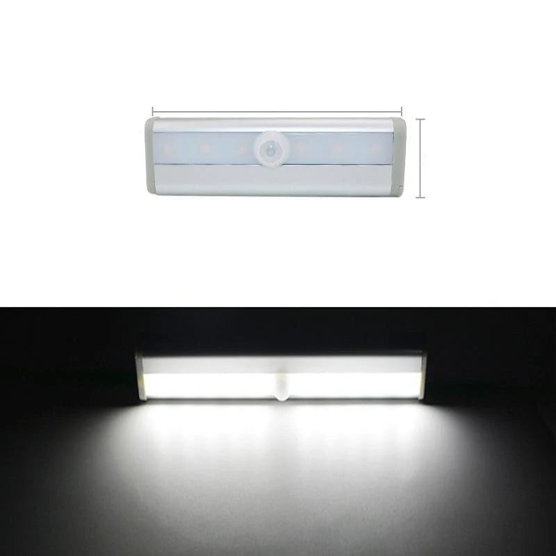 Motion Sensor Light Battery-Powered Aluminum & Magnetic Mount