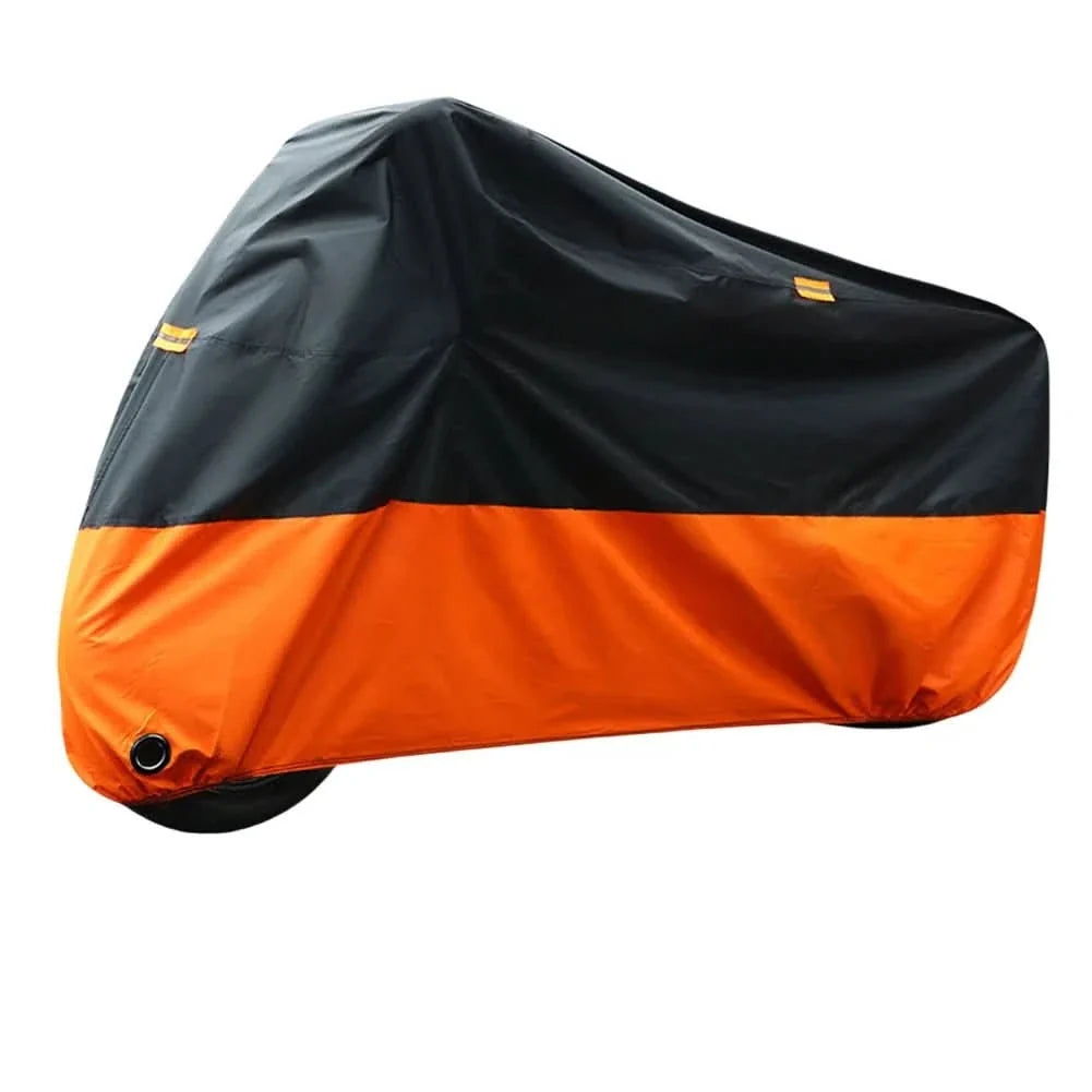 Motorcycle Cover Waterproof UV-Resistant Dustproof With Reflective Strips