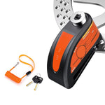Motorcycle Disc Lock 120dB Alarm Waterproof USB-C Rechargeable