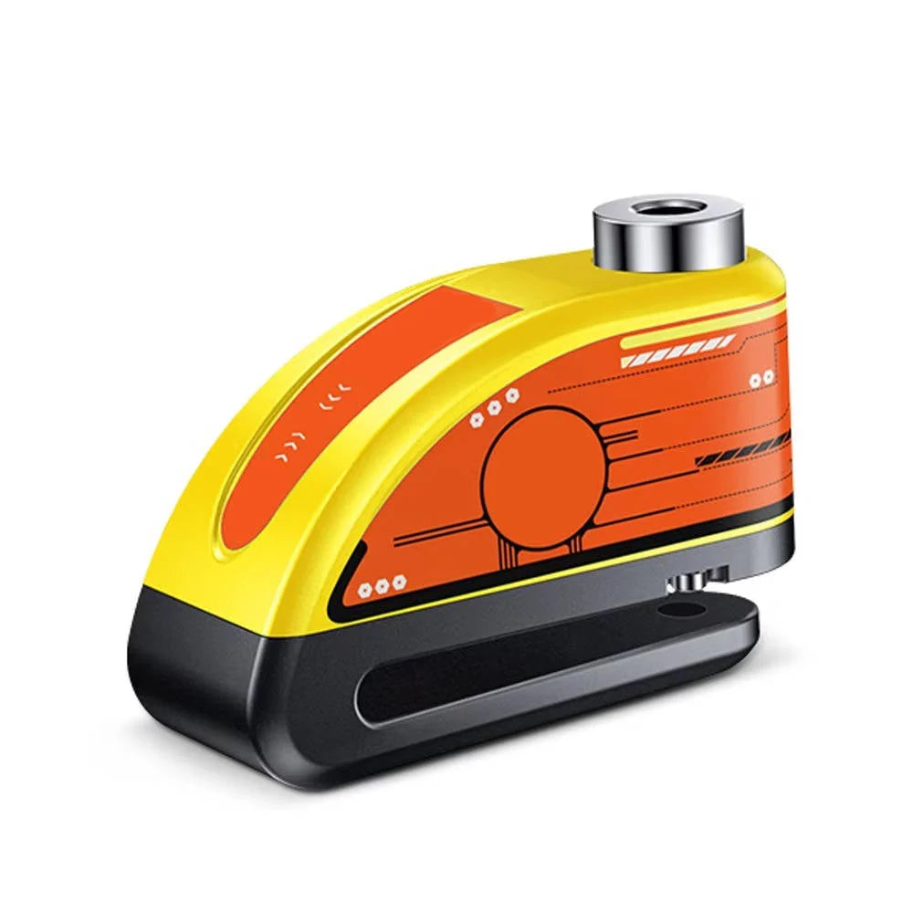Motorcycle Disc Lock 120dB Alarm Waterproof USB-C Rechargeable