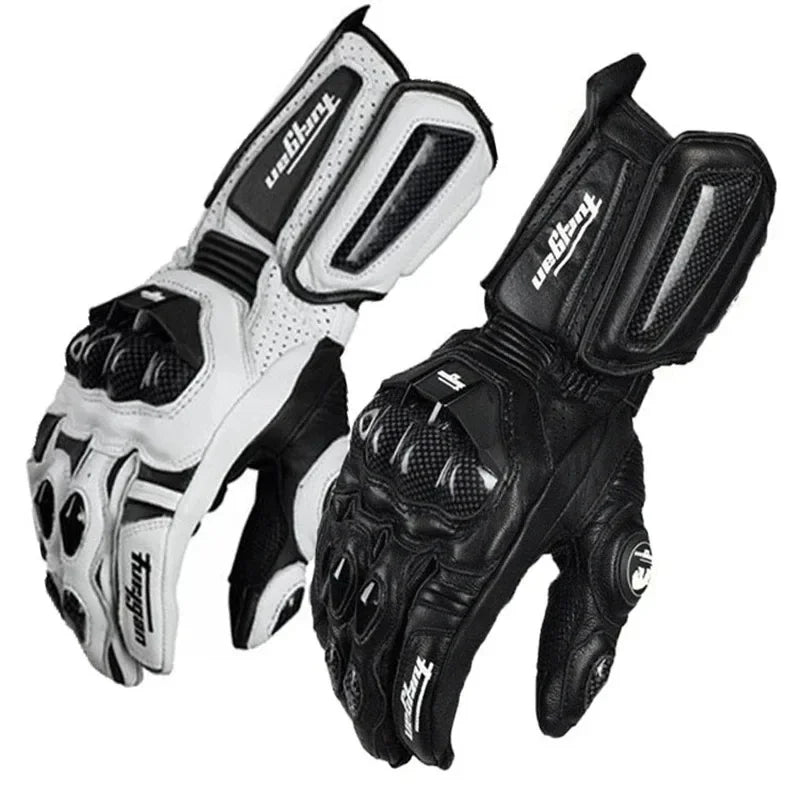 Motorcycle Gloves Carbon Fiber Knuckle Protection Waterproof Touchscreen