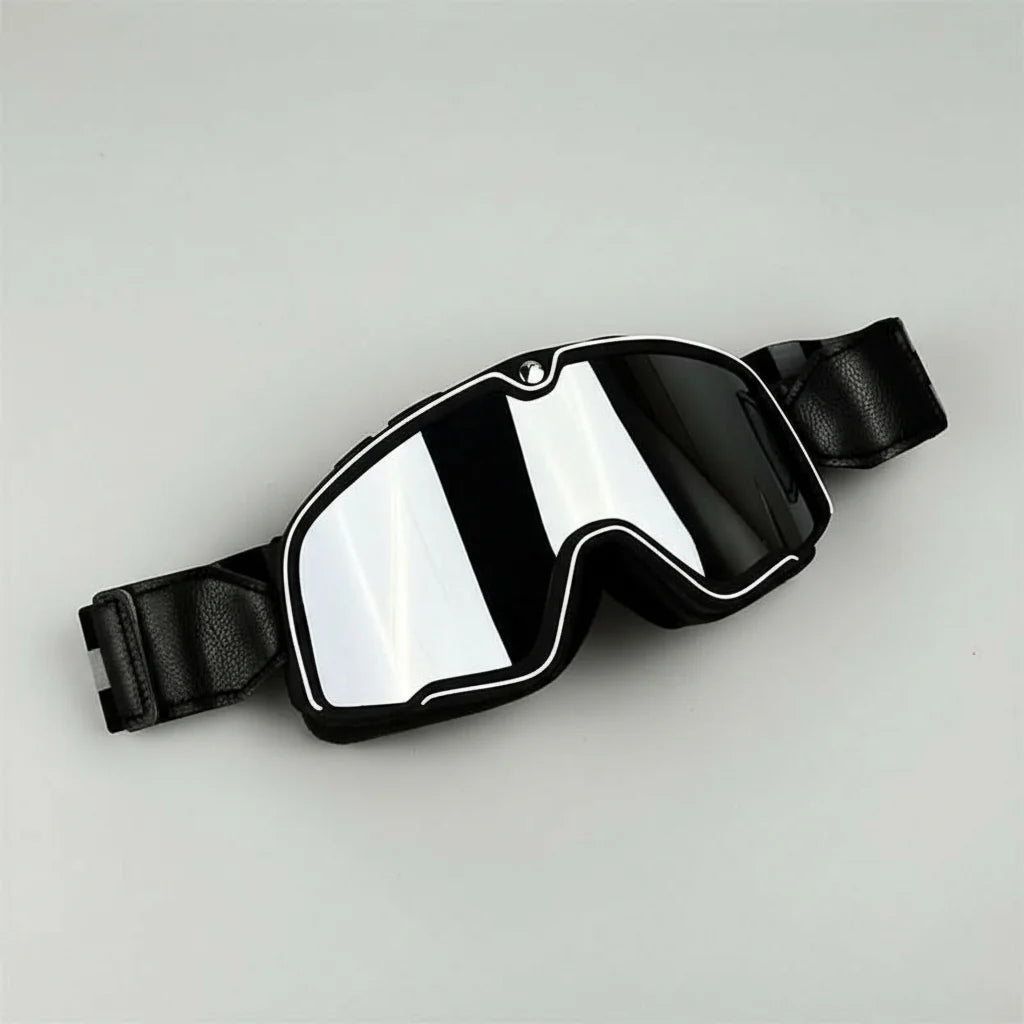 Motorcycle Goggles UV Protection Fits Over Glasses Scratch-Resistant Lenses