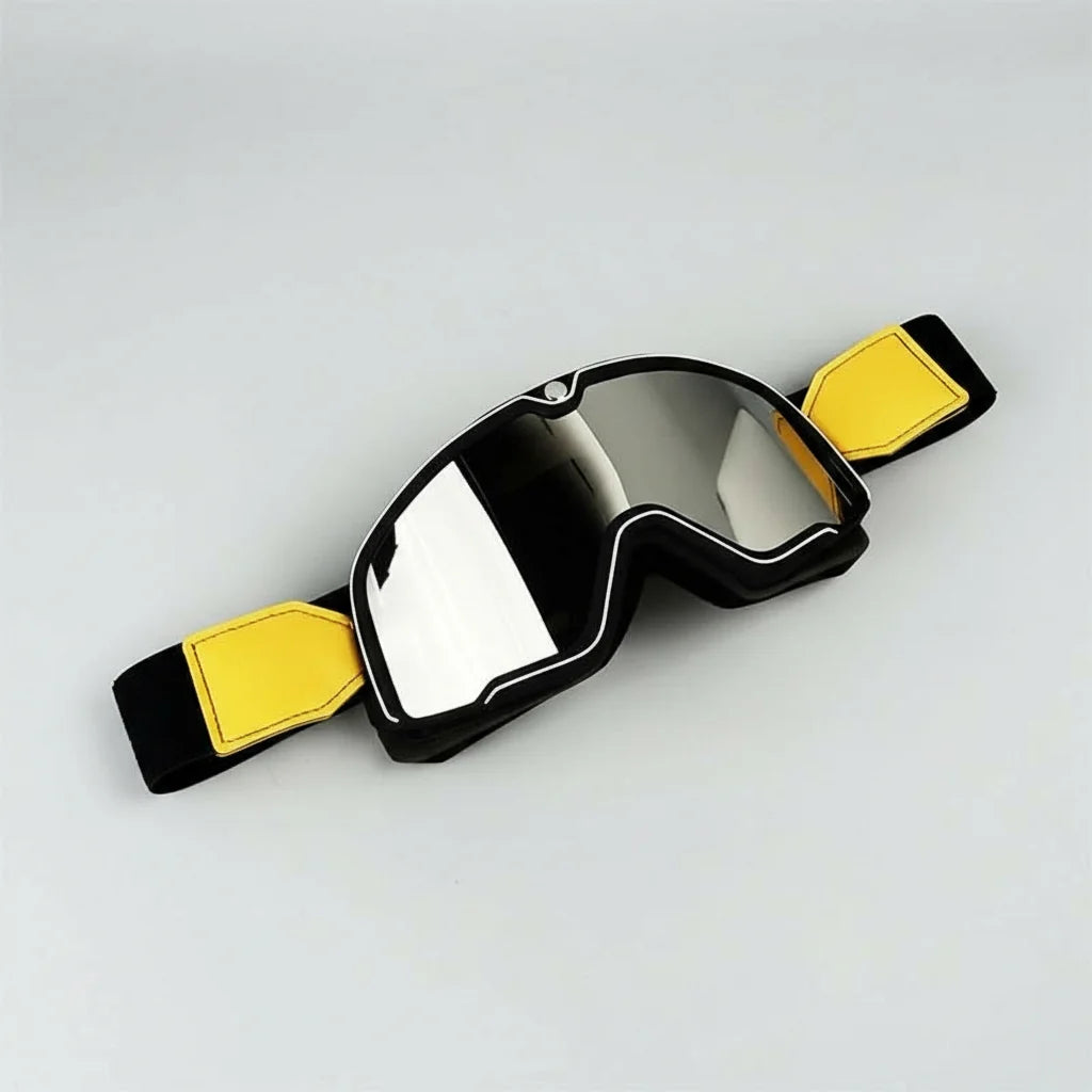 Motorcycle Goggles UV Protection Fits Over Glasses Scratch-Resistant Lenses
