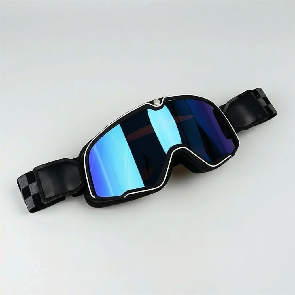 Motorcycle Goggles UV Protection Fits Over Glasses Scratch-Resistant Lenses