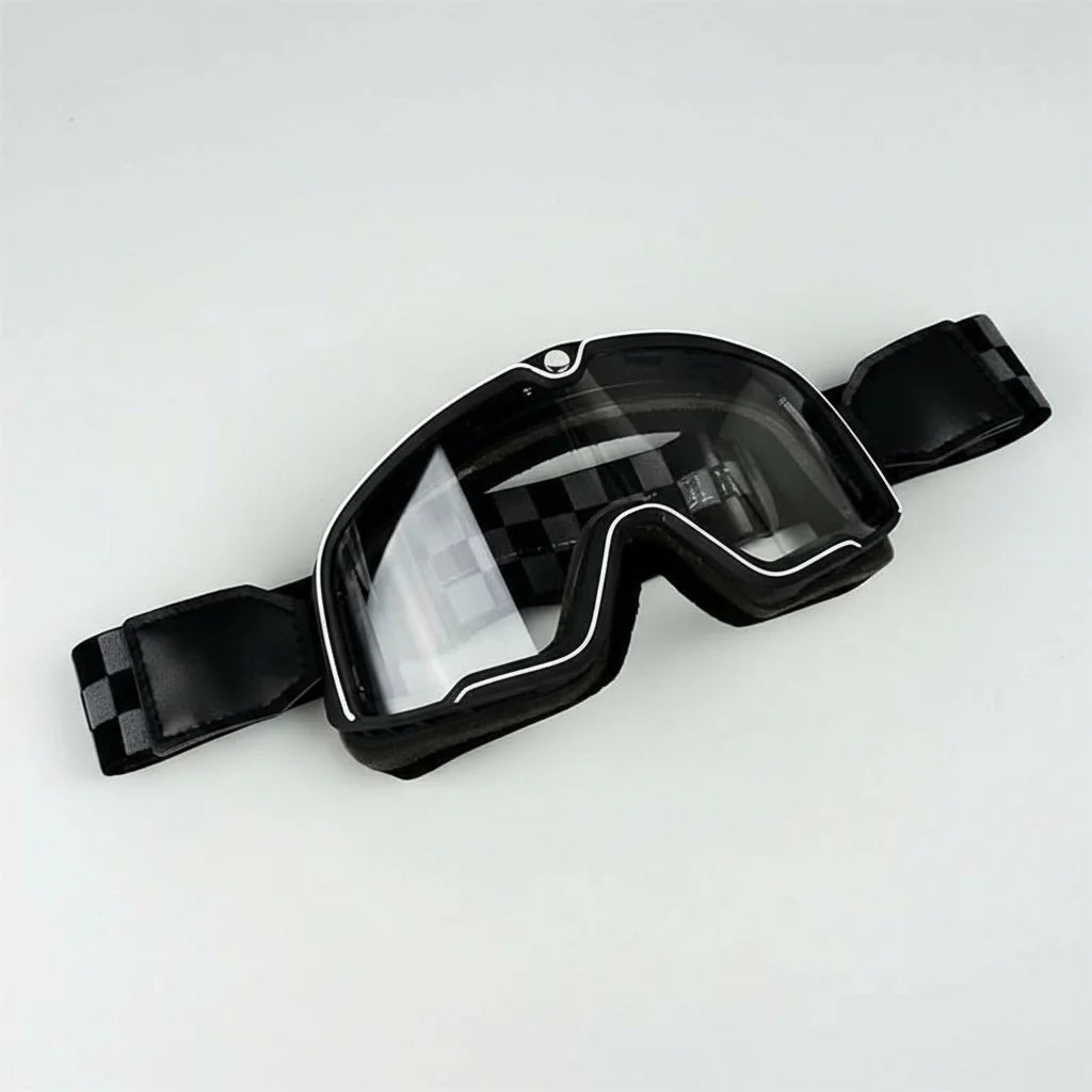 Motorcycle Goggles UV Protection Fits Over Glasses Scratch-Resistant Lenses