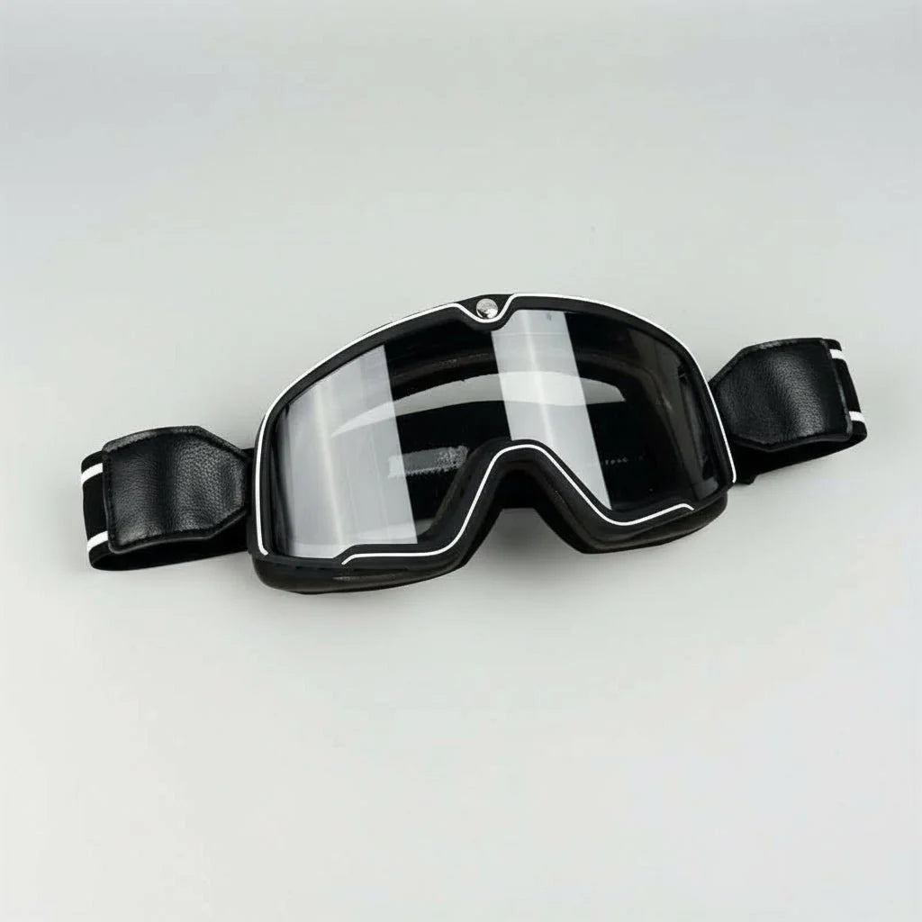 Motorcycle Goggles UV Protection Fits Over Glasses Scratch-Resistant Lenses