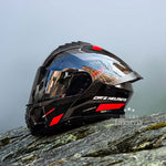 Motorcycle Helmet Flip-Up Dual Lens DOT & ECE Certified