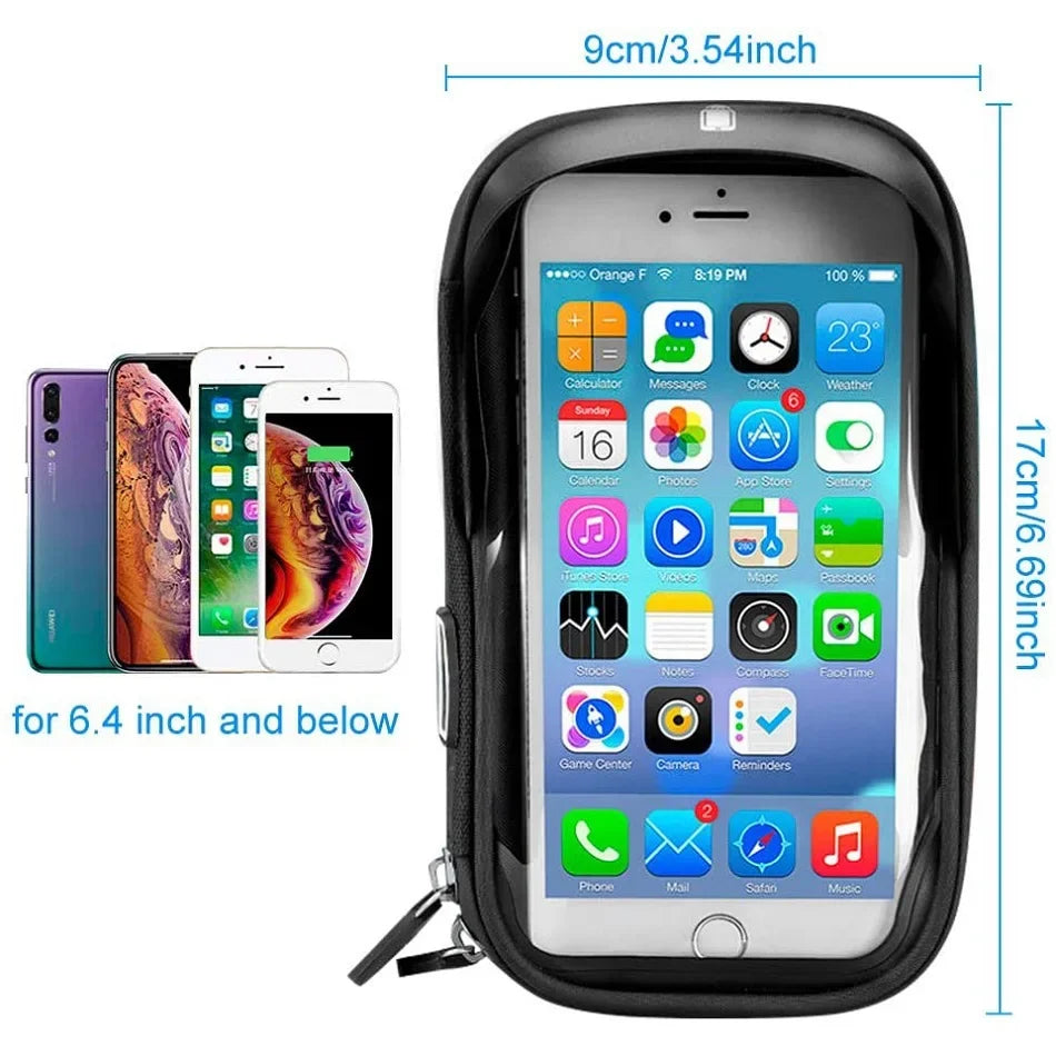 Motorcycle Phone Holder Waterproof Universal Handlebar Mount
