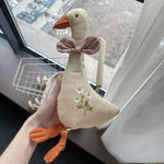 Mouse Doll Cotton-Linen Crocheted Floral Dress