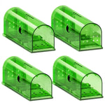 Mouse Trap Live-Capture Transparent Reusable Set of 4