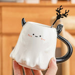 Mug 16 Oz Porcelain With Matching Stirring Stick