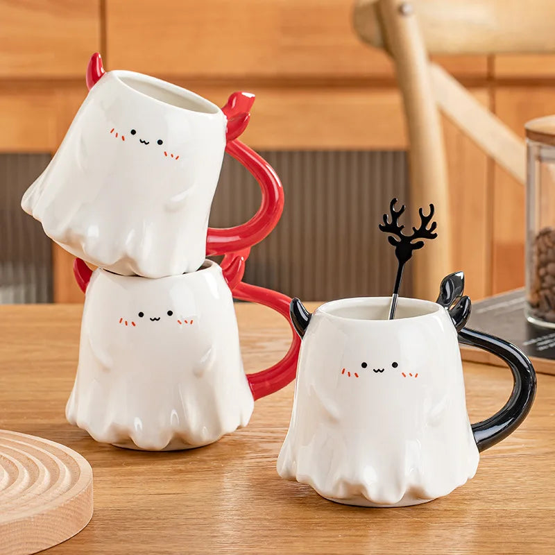 Mug 16 Oz Porcelain With Matching Stirring Stick