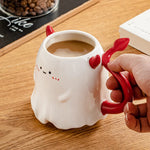 Mug 16 Oz Porcelain With Matching Stirring Stick