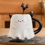 Mug 16 Oz Porcelain With Matching Stirring Stick