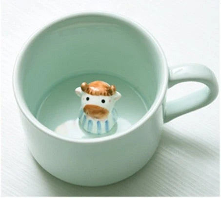 Mug 3D Animal Ceramic Microwave & Dishwasher Safe