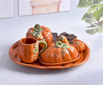 Mug And Bowl Set Ceramic Pumpkin-Shaped Set of 2