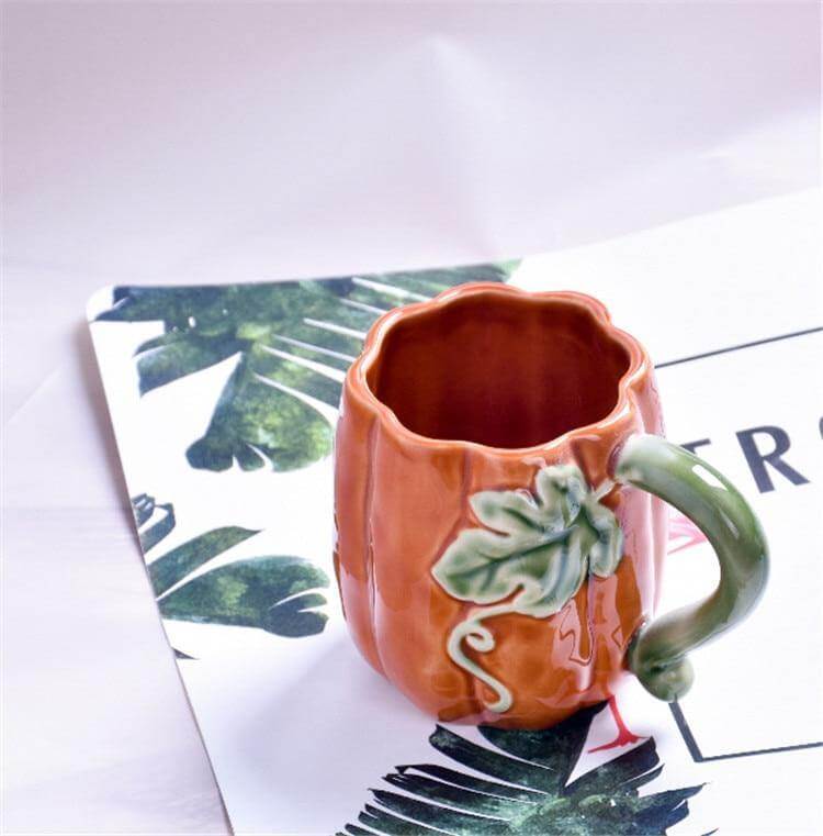 Mug And Bowl Set Ceramic Pumpkin-Shaped Set of 2