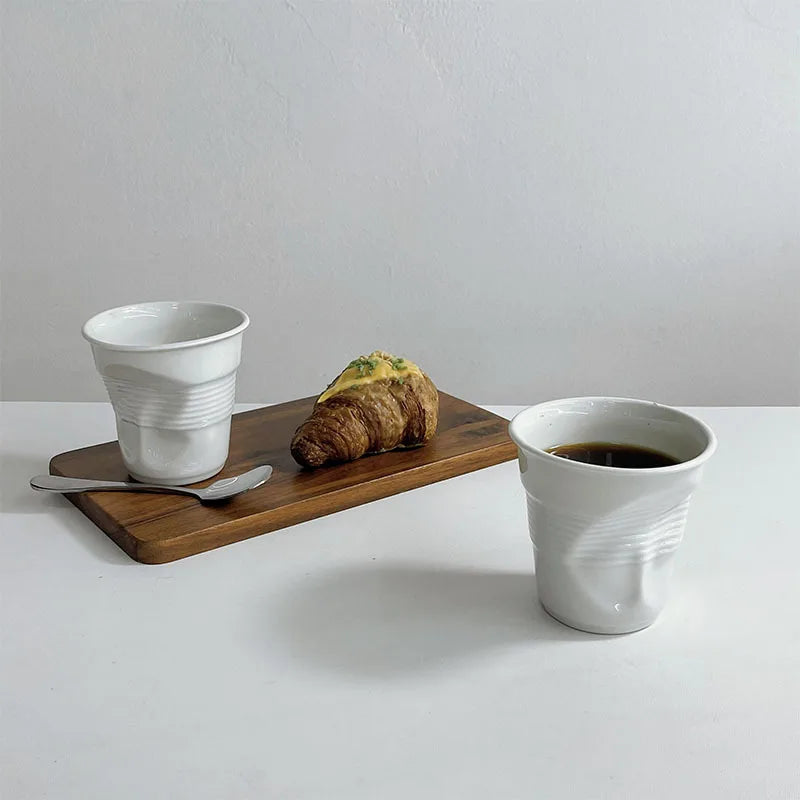 Mug Ceramic Bent Design Microwave & Dishwasher-Safe