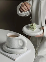 Mug Ceramic Large Handle With Matching Coaster