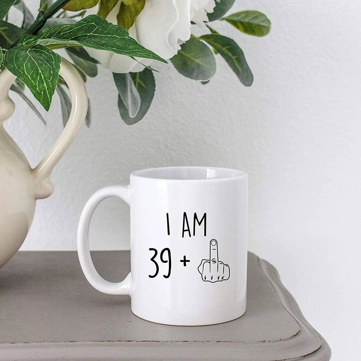 Mug Ceramic Sarcastic Birthday Design 11.8 Fl Oz Capacity