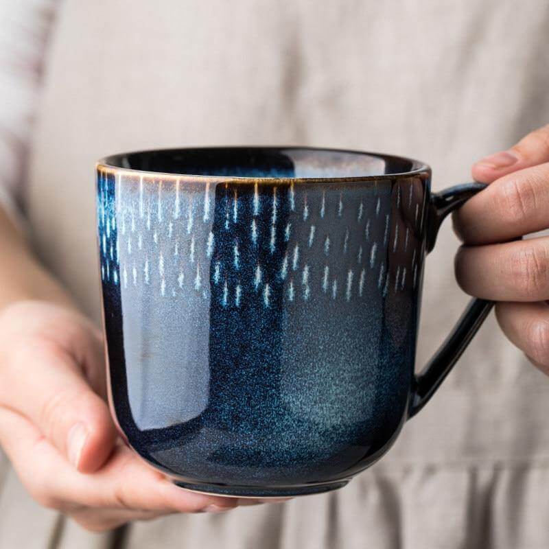 Mug Ceramic With Lid & Spoon Microwave-Safe