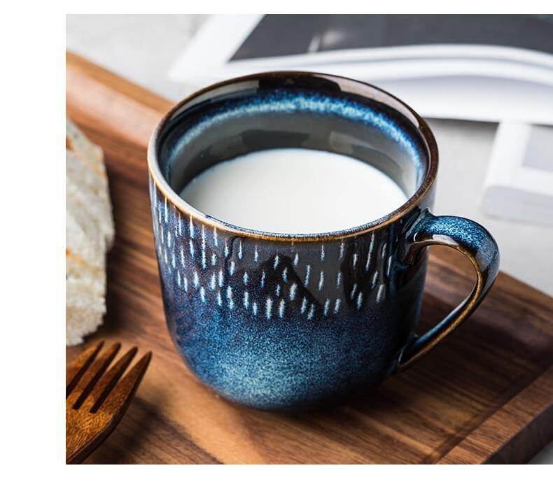 Mug Ceramic With Lid & Spoon Microwave-Safe