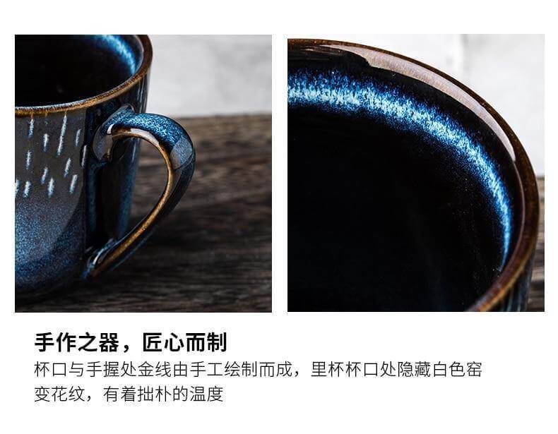 Mug Ceramic With Lid & Spoon Microwave-Safe