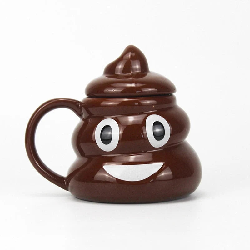 Mug Porcelain Cool-Touch Poop Emoji Design