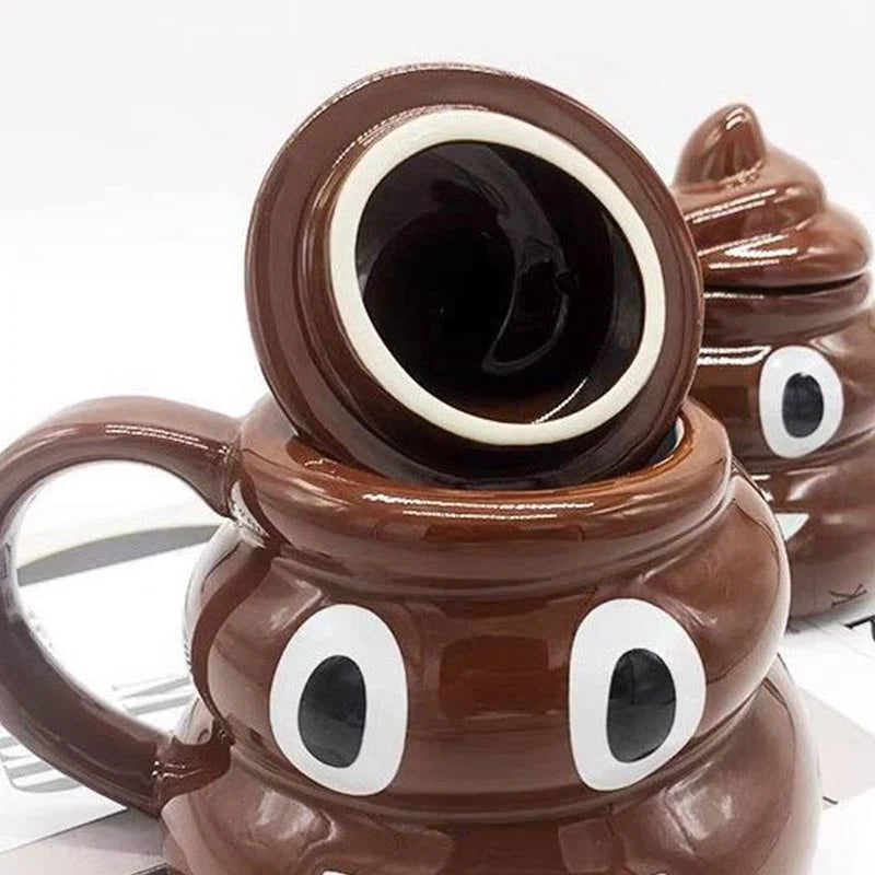Mug Porcelain Cool-Touch Poop Emoji Design