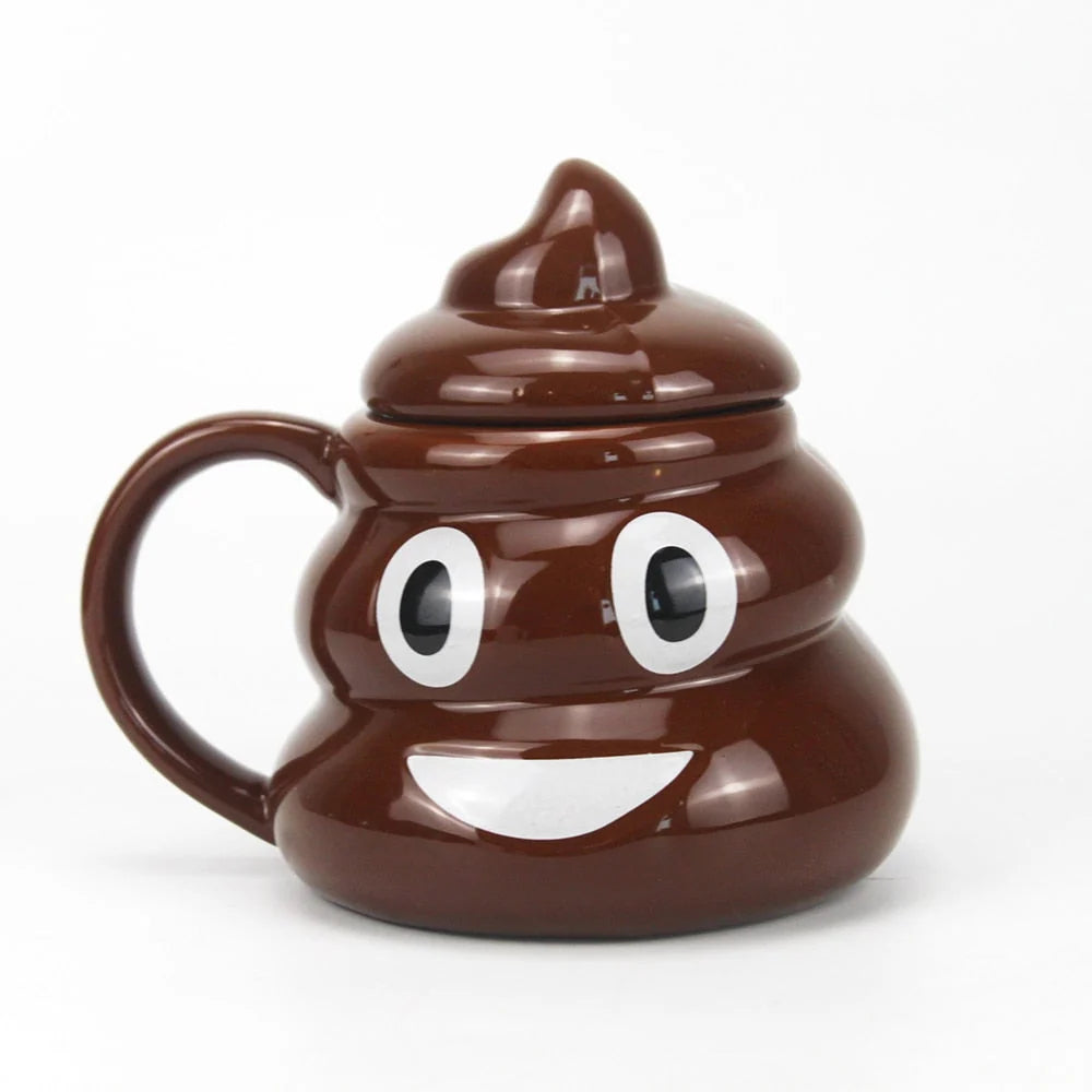 Mug Porcelain Cool-Touch Poop Emoji Design