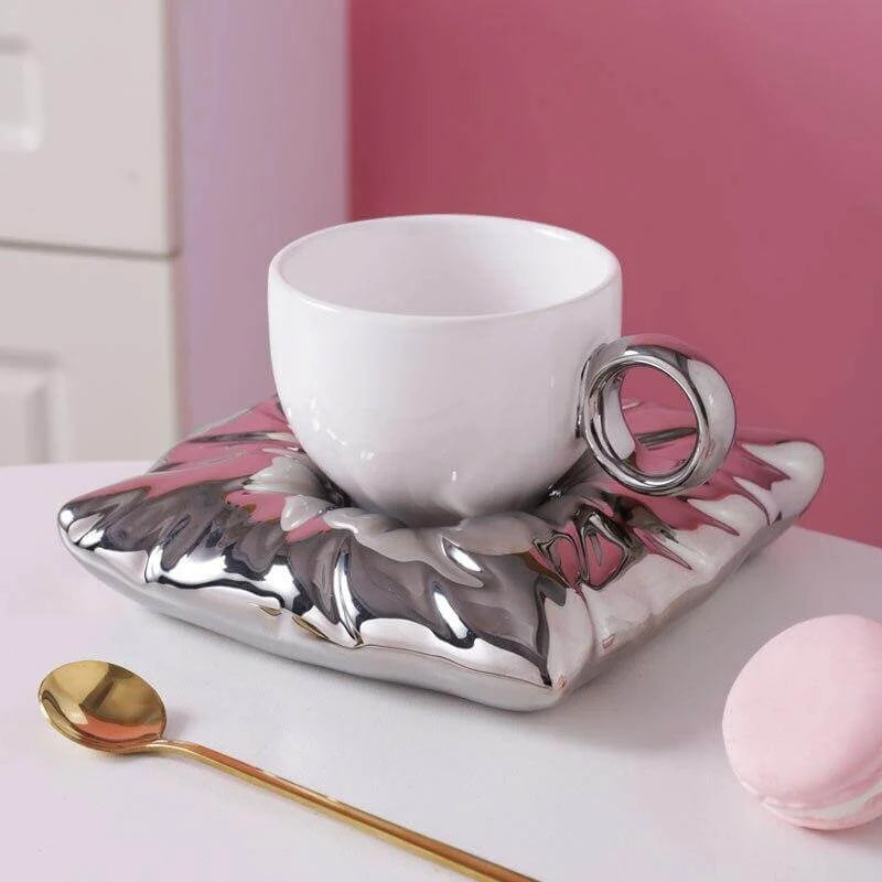 Mug Set Ceramic Colorful Sculptural Design