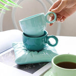 Mug Set Ceramic Colorful Sculptural Design