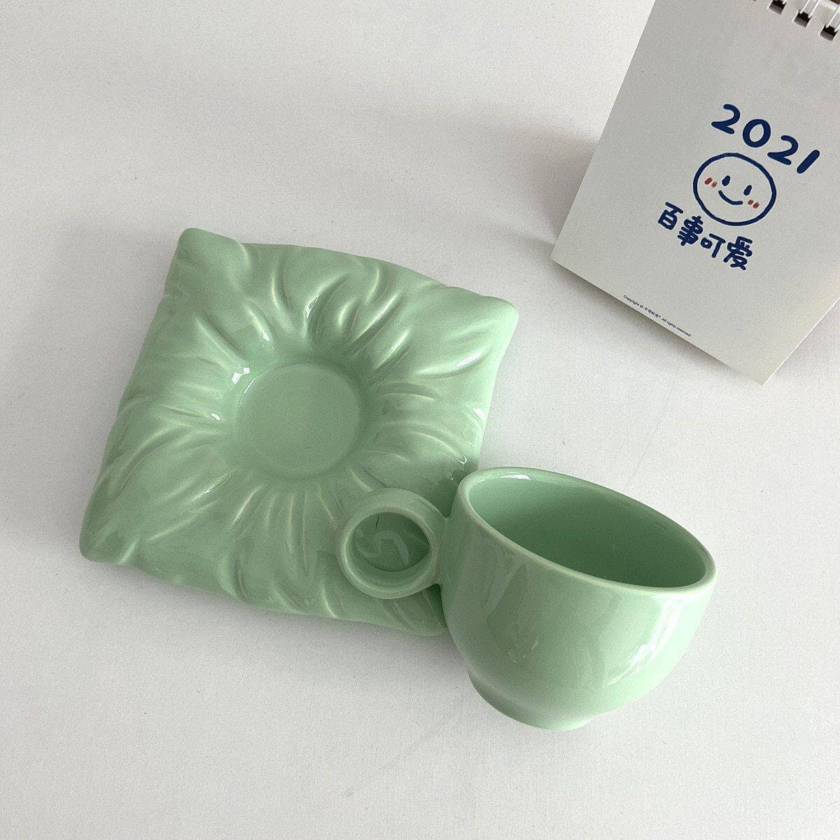 Mug Set Ceramic Colorful Sculptural Design