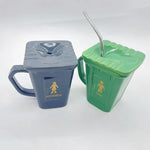 Mug Toilet-Shaped Ceramic Ergonomic Handle