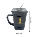 Mug Toilet-Shaped Ceramic Ergonomic Handle