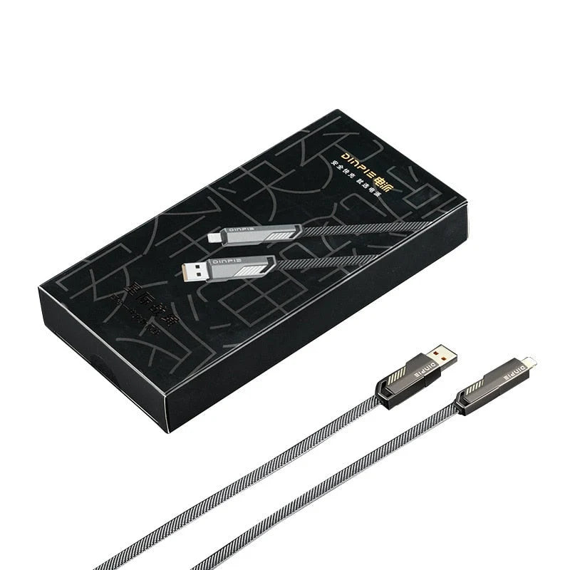 Multi-Connector Charging Cable USB-C & Lightning Multi-Device