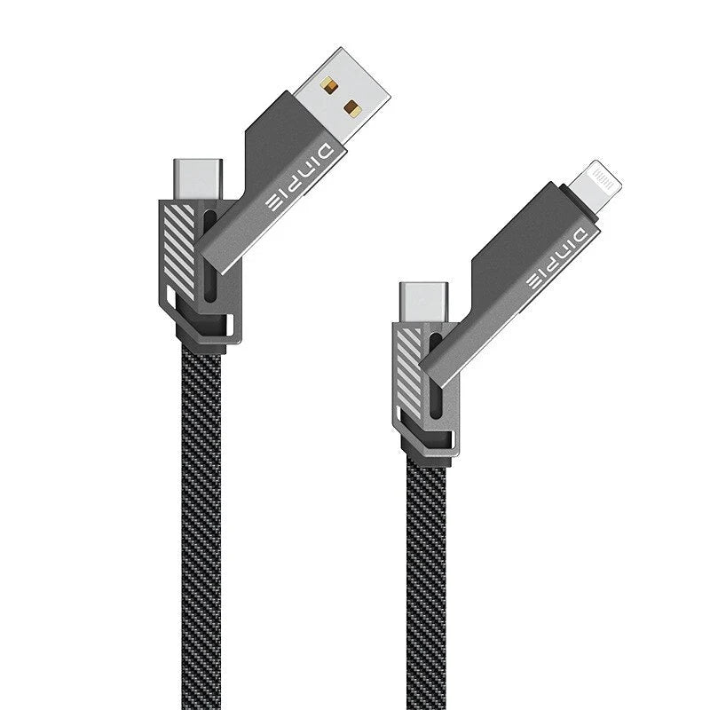 Multi-Connector Charging Cable USB-C & Lightning Multi-Device