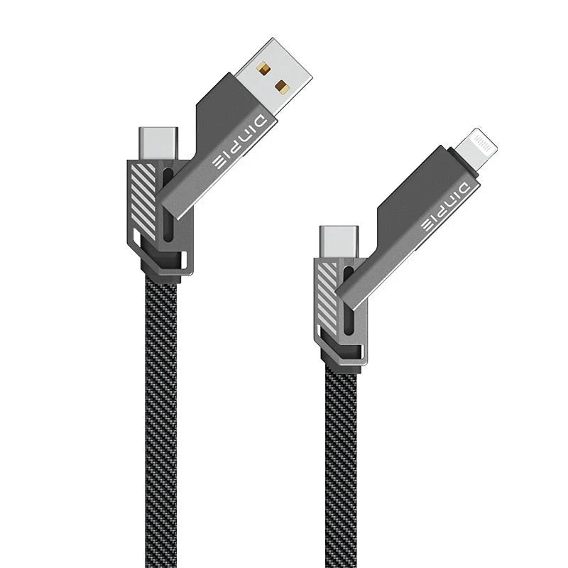 Multi-Connector Charging Cable USB-C & Lightning Multi-Device