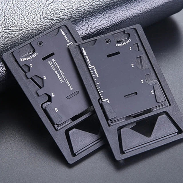 Multi-Tool Card Stainless Steel Adjustable Phone Stand