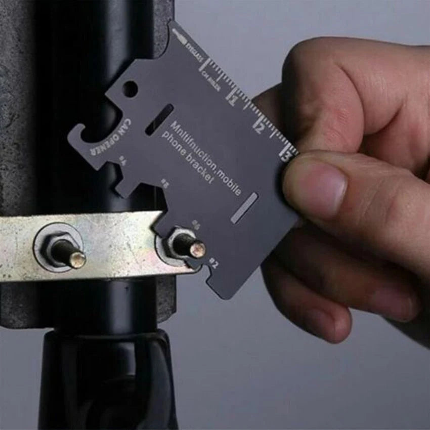 Multi-Tool Card Stainless Steel Adjustable Phone Stand