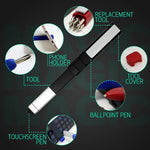 Multi-Tool Pen Phone Stand Stylus 7 Screwdriver Bits
