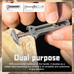 Multi-Tool Titanium Adjustable Wrench & Ruler Keychain