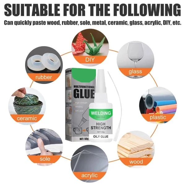 Multipurpose Adhesive Strong Hold Clear Finish For Multiple Materials