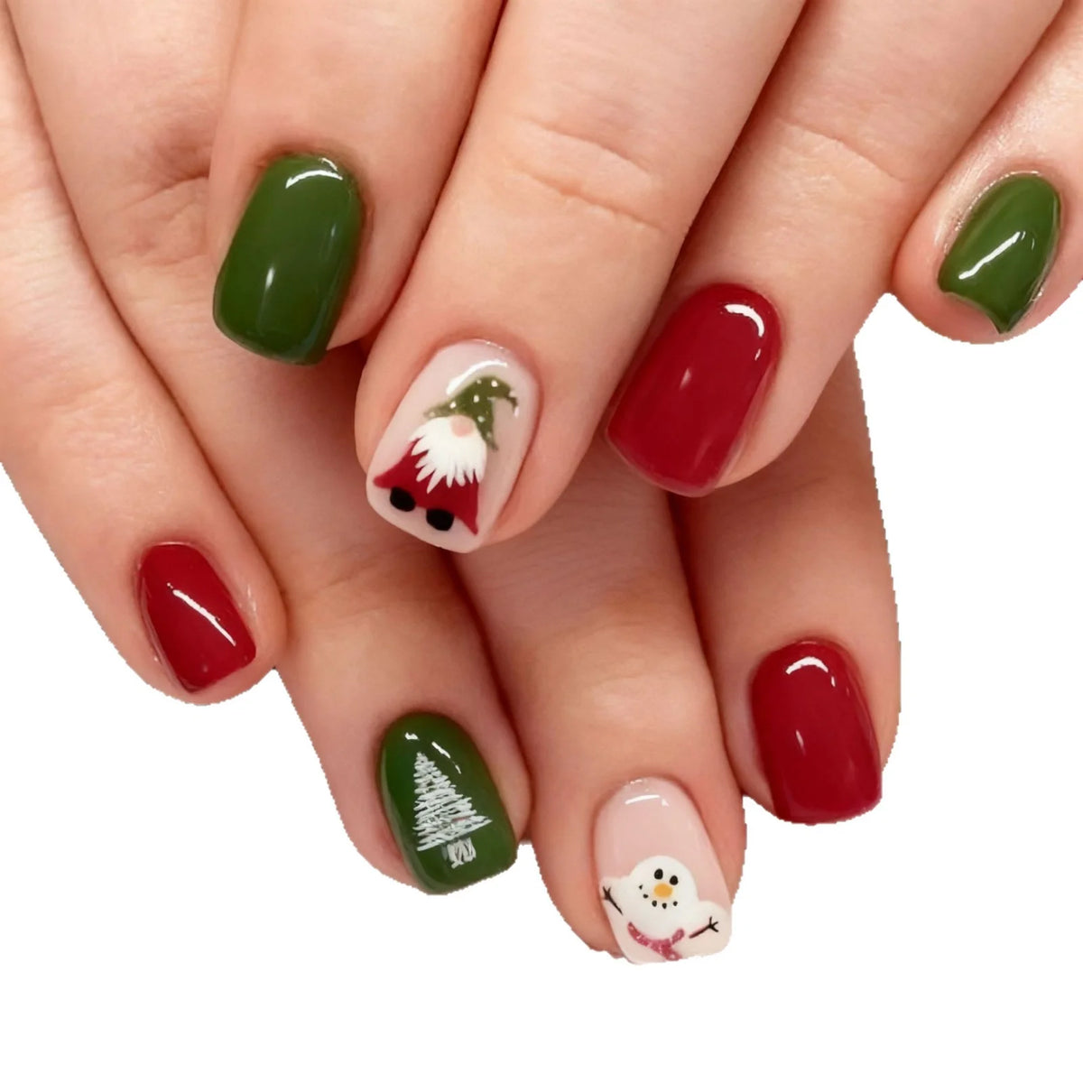 Nail Art Kit Christmas Festive Designs Long-Lasting & Chip-Resistant