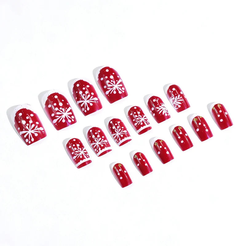 Nail Art Kit Hand-Painted Festive Designs & Long-Lasting Finish