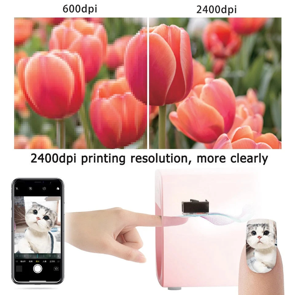 Nail Art Printer Wireless App-Controlled Custom Designs