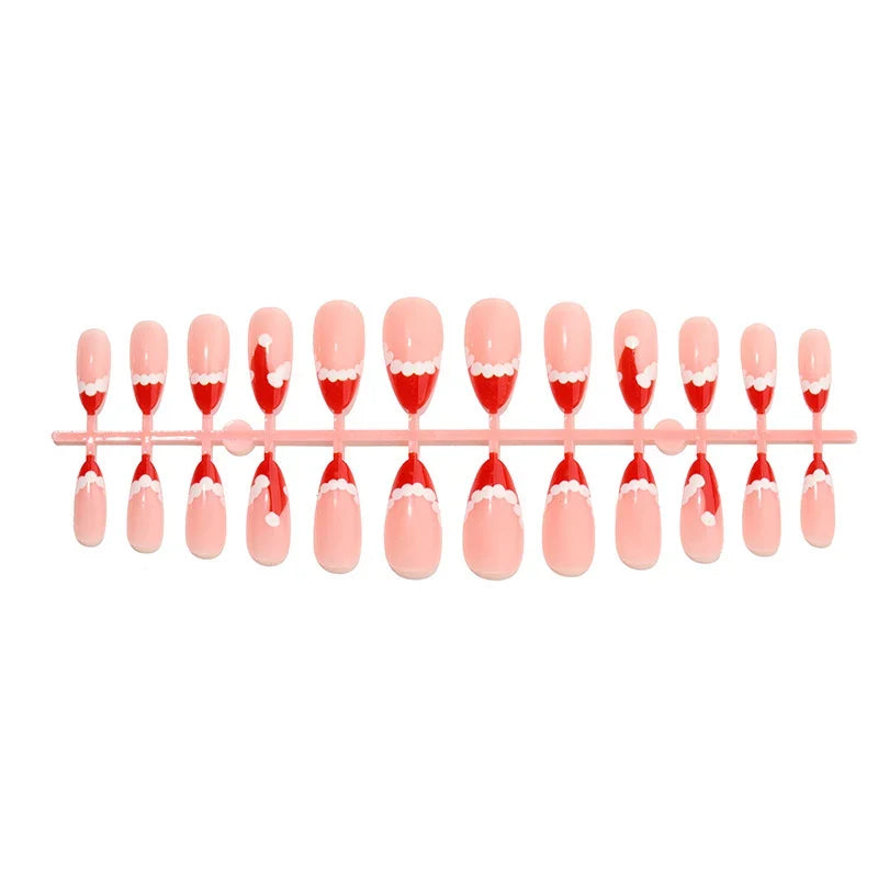 Nail Art Set Festive Red Glue Included